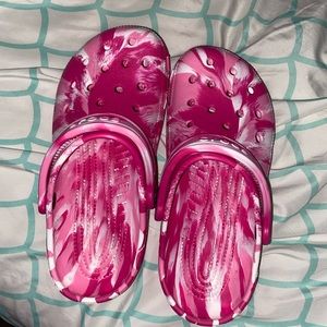 Pink Crocs